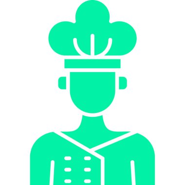 şef şapka vektör simgesi