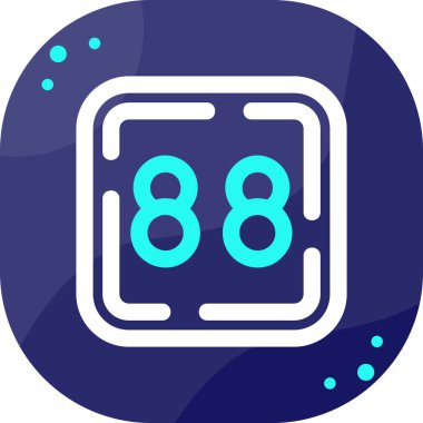 Saat. Web simgesi basit illüstrasyon