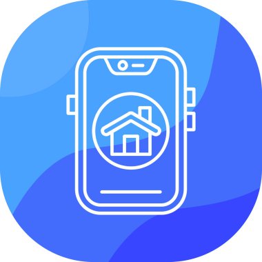 akıllı ev simgesi vektör illüstrasyonu