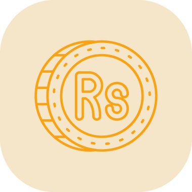 ruble simge vektör illüstrasyonu