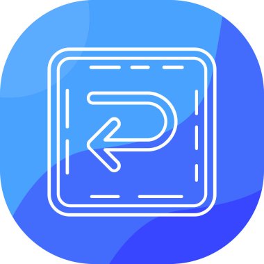 Yol işareti simgesinin vektör illüstrasyonu