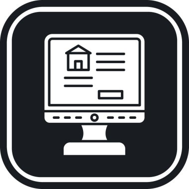 ev web simgesi basit illüstrasyon