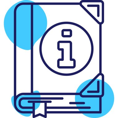 Kitap simgesini, basit vektör çizim