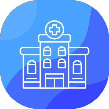 Hastane. Web simgesi basit tasarım