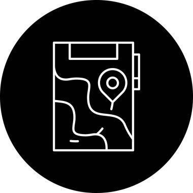 Moda biçimi izole edilmiş arkaplanda harita pin simgesi