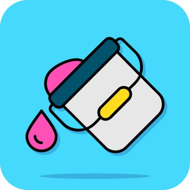 Çizgi film çantasının vektör illüstrasyonu