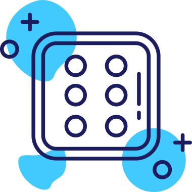 Bir oyun simgesinin vektör illüstrasyonu