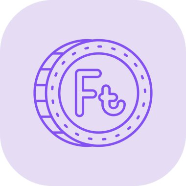 f f simgesi ince çizgi biçiminde.