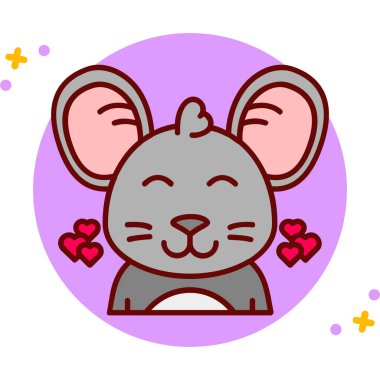 Bir farenin vektör illüstrasyonu