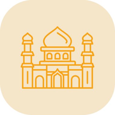 Cami simgesi vektör illüstrasyonu