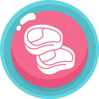 Yemek. Web simgesi basit illüstrasyon