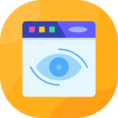 Göz simgesi, modern tasarım, vektör illüstrasyonu