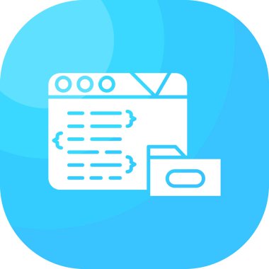 Bir belge simgesinin vektör illüstrasyonu