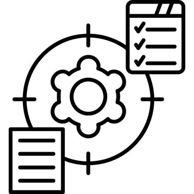 Veri analizi. Web simgesi basit illüstrasyon