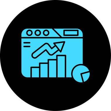 İş ve finans ikonu kavramının vektör illüstrasyonu