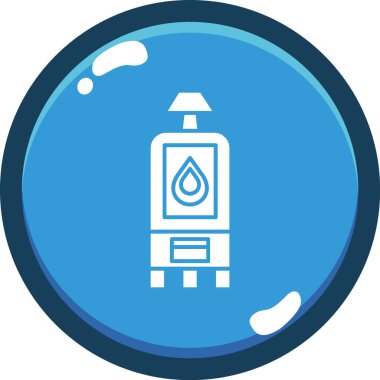 Benzin pompası. Basit illüstrasyon