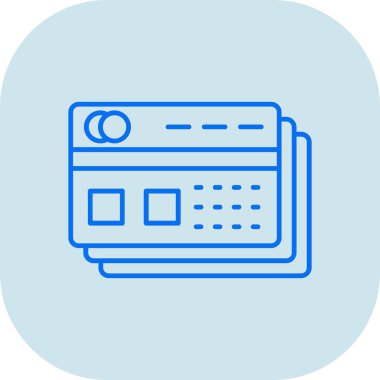 Kredi Kartı. Web simgesi basit illüstrasyon