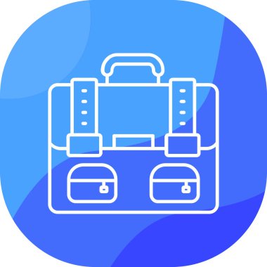 çanta simgesi vektör illüstrasyonu