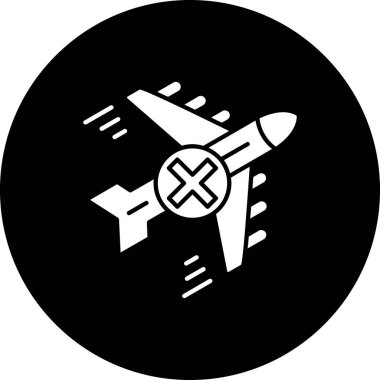 uçak ikonu vektör illüstrasyonu