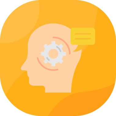 Bir fikrim var. Web simgesi basit illüstrasyon