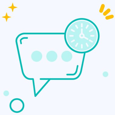 Sohbet simgesi tasarım vektörü