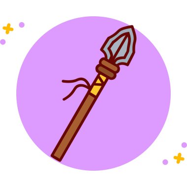 Kılıç. Web simgesi basit illüstrasyon