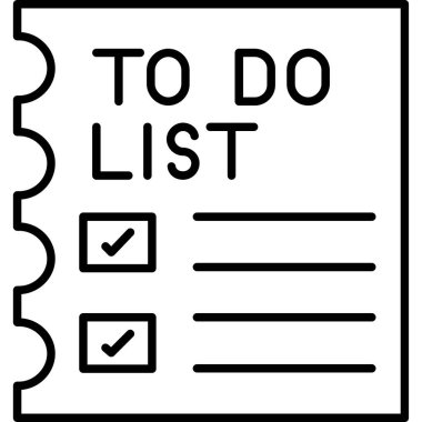 kontrol listesi vektör simgesini yap