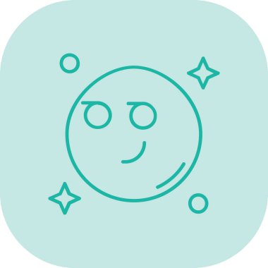 Yüzü olan emoji simgesinin vektör illüstrasyonu