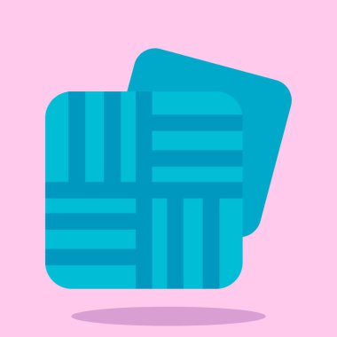 Havlu. Web simgesi basit illüstrasyon