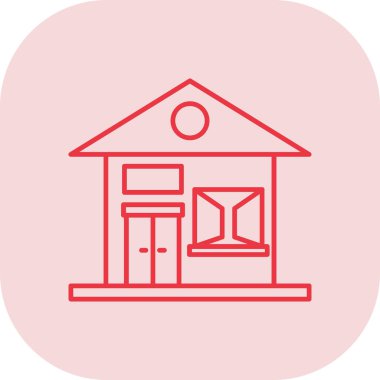 Ev simgesi vektör illüstrasyonu