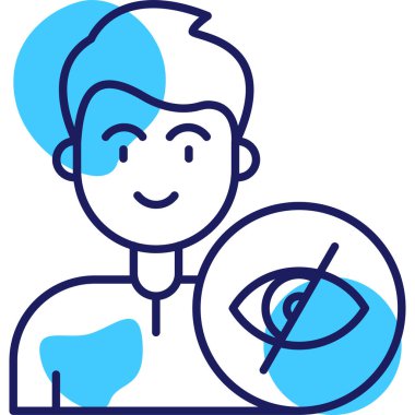 erkek göz teması simgesi