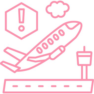 uçuş düzlemi vektör illüstrasyonu