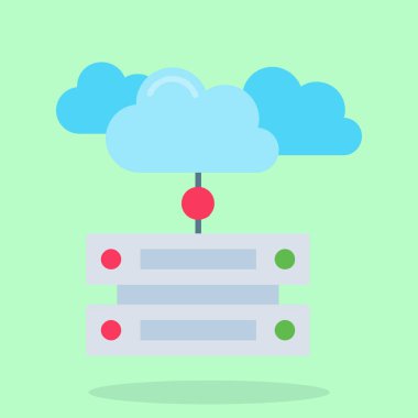 veri depolama vektörü simgesi