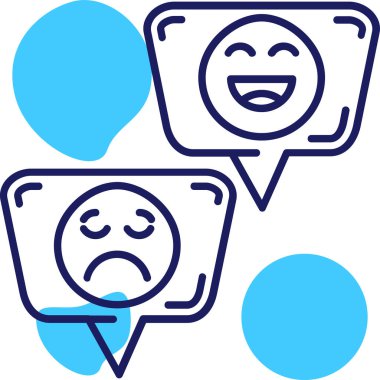 Konuşma balonu. Web simgesi vektör illüstrasyonu