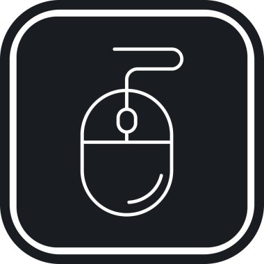 Fare simgesi işaret vektör çizimi 