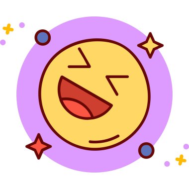 Mutlu emoji simgesi, moda tasarım