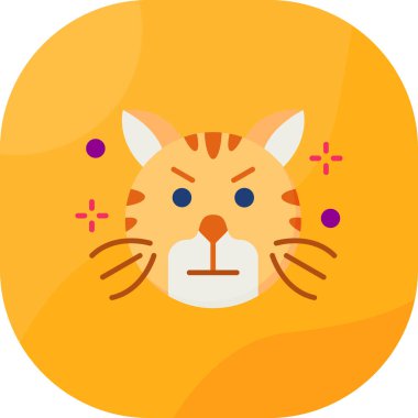 kedi simgesi vektör illüstrasyonu