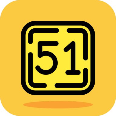 6 numara 5 logo tasarım vektörü