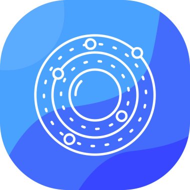 Gezegenin bir simgesinin vektör çizimi