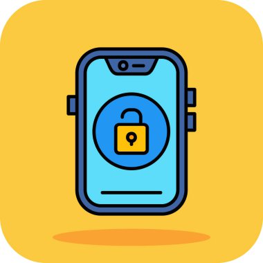 Cep telefonu simgesini ana hatlar biçiminde kilitle