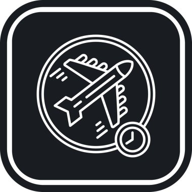 uçak ikonu vektör illüstrasyonu