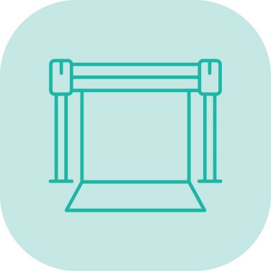 Ahşap masa ikonu. Web için ahşap tablo vektör simgelerinin özet çizimi