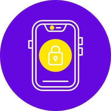 Cep telefonu. Web simgesi basit illüstrasyon