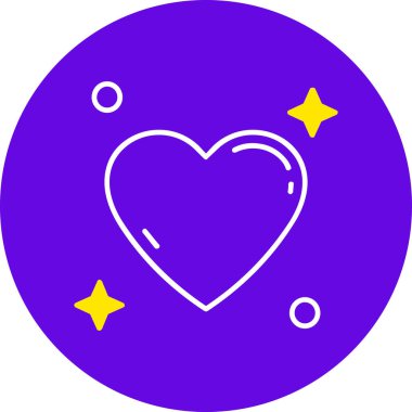 Mavi arkaplanı olan bir kalbin vektör çizimi