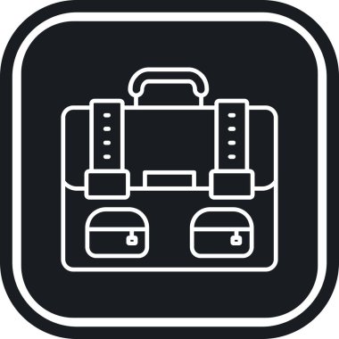 Bagaj simgesi, basit vektör çizim