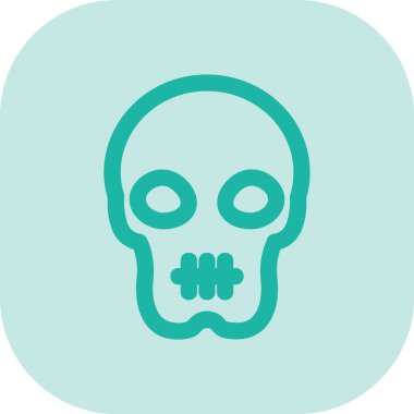 Kurukafa simgesi vektör illüstrasyonu