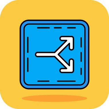 ok simgesi, vektör illüstrasyonu