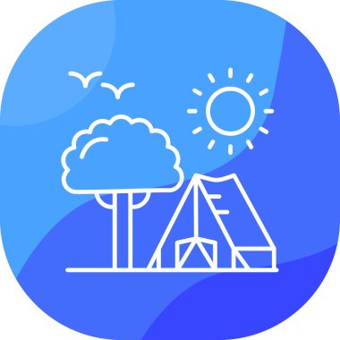 ağaç simgesi vektör illüstrasyonu