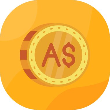 Sikke dolar para birimi simgesi düz biçiminde