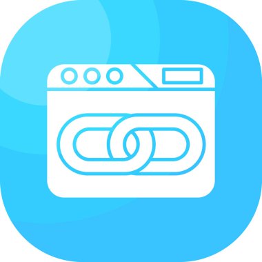 Mavi çizgi yıkama simgesi mavi arkaplanda izole edildi. Çamaşır makinesi simgesi. Çamaşır makinesi, çamaşır makinesi. Ev aletleri sembolü. Vektör İllüstrasyonu.